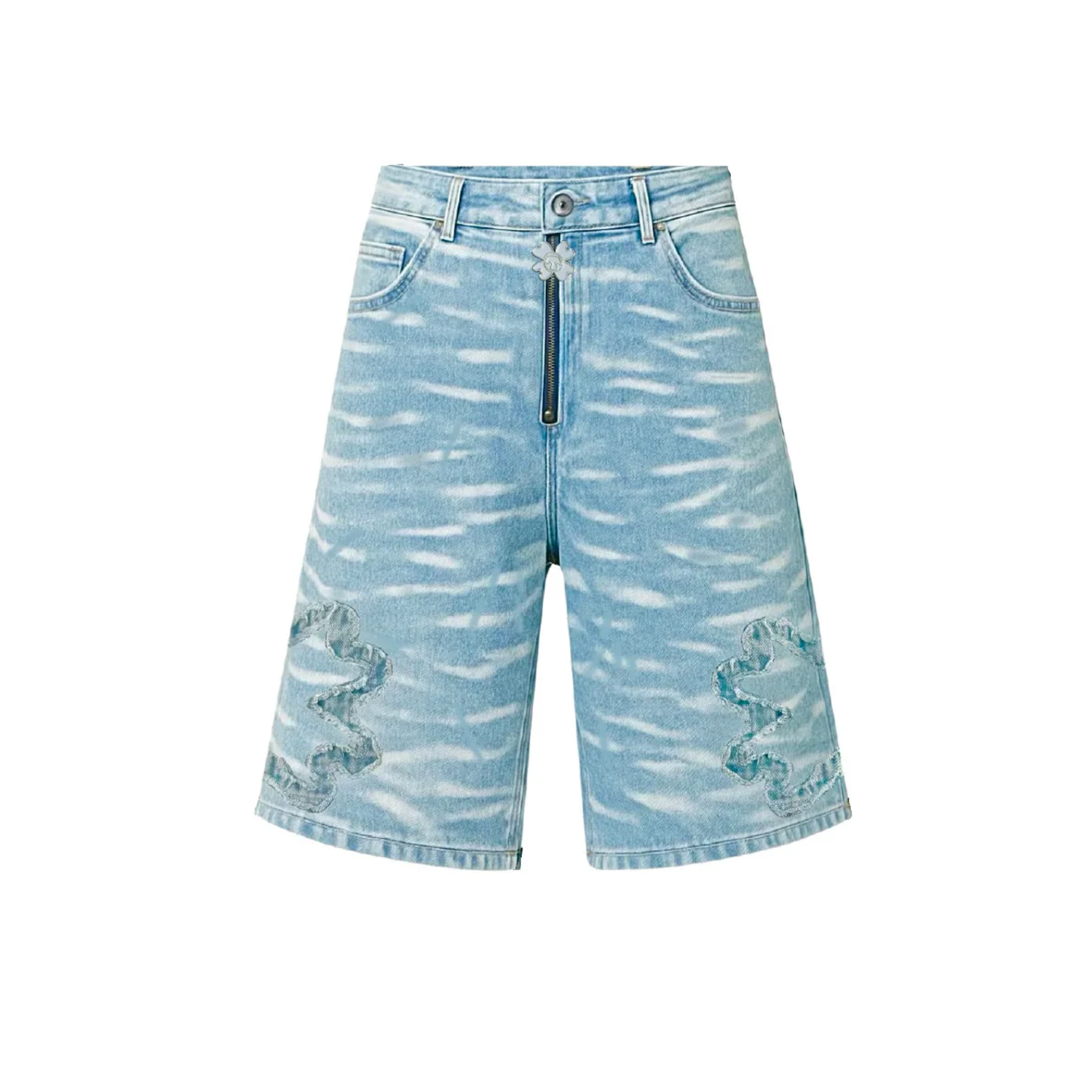TOROM – Jeansshorts Azurblau
