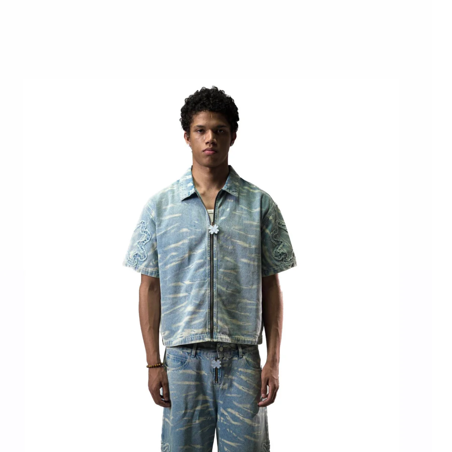 TOROM – Jeanshemd Azurblau